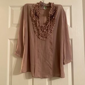 Ruffle collar blouse